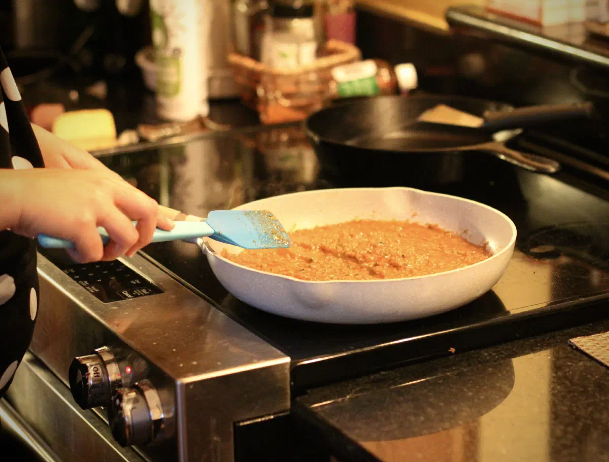 Reducing the tomato mixture