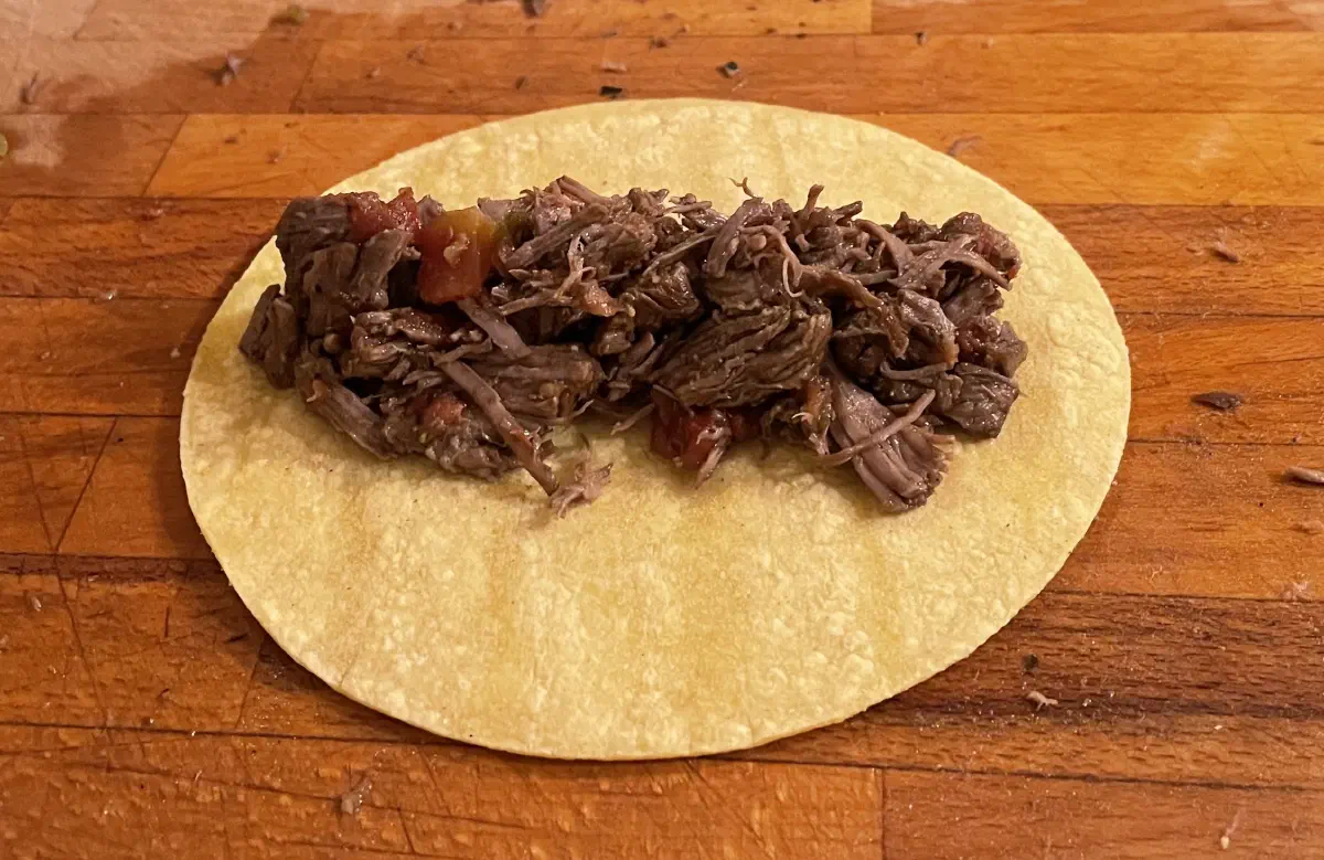 Rolling an enchilada